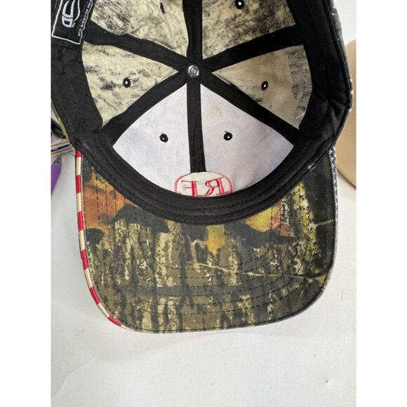 Realtree Camo RingS End Cap OSFM Embroidered Logo & American Flag - Picture 7 of 16
